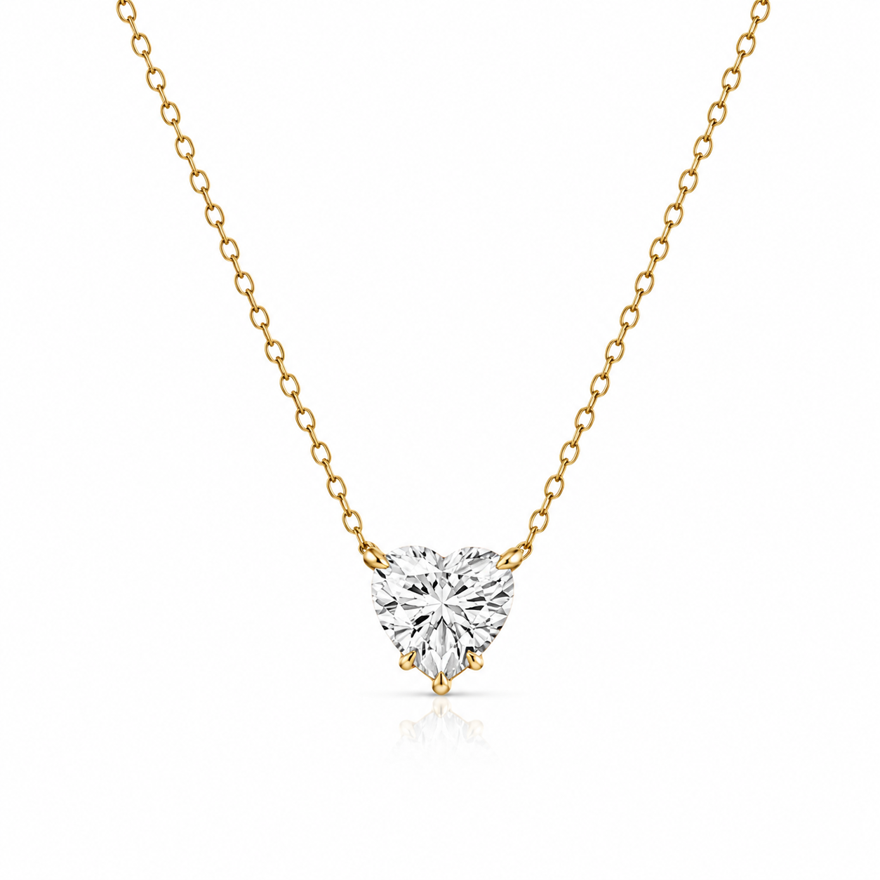Heart Solitaire Necklace